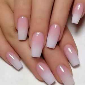 Pink Ombre Medium Press On Nail
